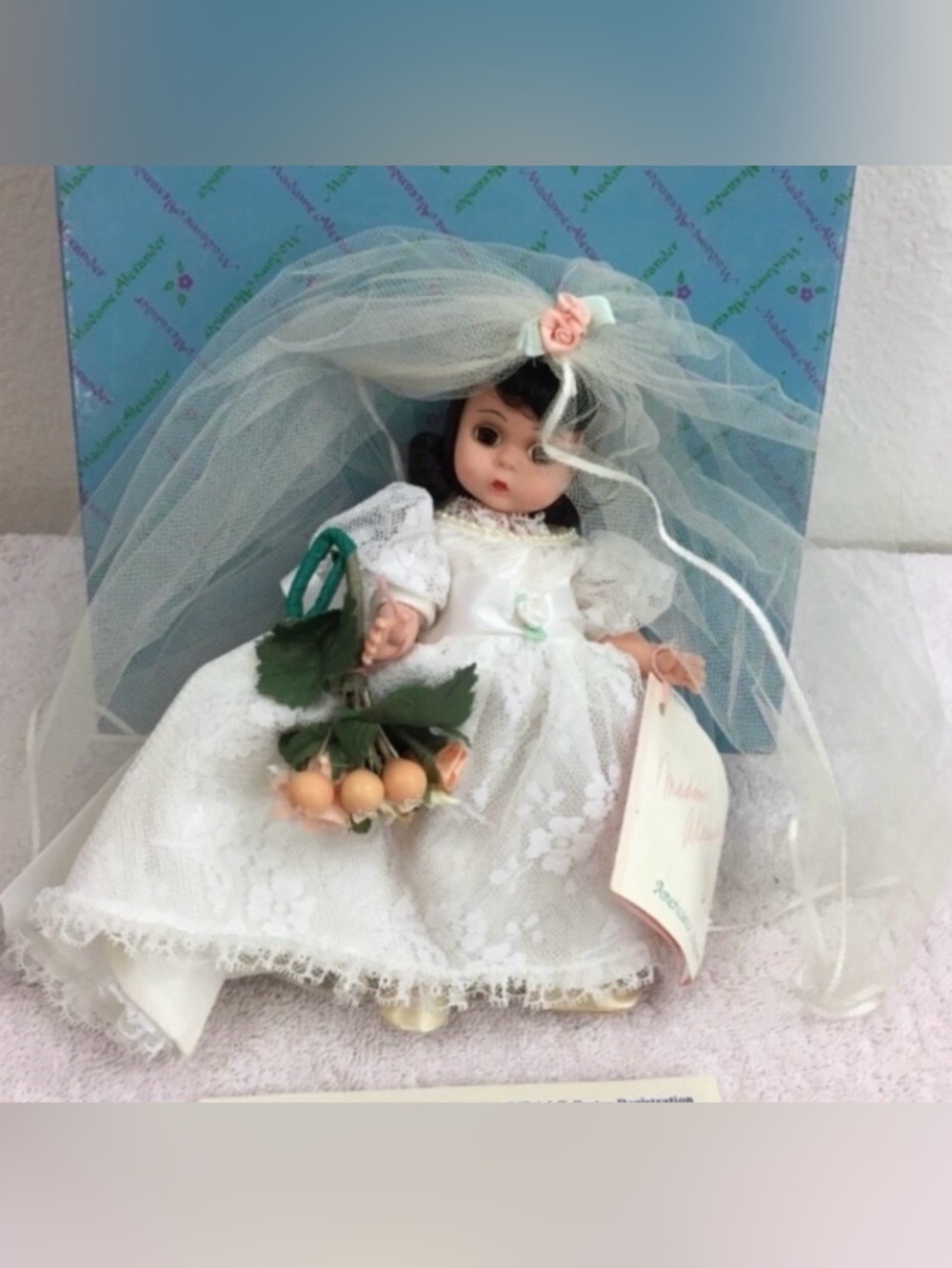 Vintage Madame Alexander Americana Collection The Bride Brunette 8” Doll Classic